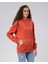 Mooncover Kadın Kapşonlu Kanguru Cepli Sweatshirt – Bordo 4