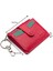 Hakiki Deri Anahtarlıklı ve Fermuarlı Bol Kart Bölmeli Unisex Kartlık - Kırmızı 1