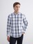 Yeni Sezon Regular Fit Uzun Kollu Ekose Armürlü Erkek Gömlek 1