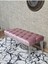 Krom Tel Ayaklı 90 cm Puf Bench - Puf - Bench - Kasalı Oturak - Oturak - Yatak Ucu Puf Pembe Renk 90 x 40 Boyut/ebat 4