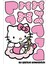 Hello Kitty Set Sticker Su Geçirmez Yüksek Çözünürlüklü Araba Motorsiklet Kask Laptop Duvar Sticker 1
