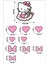 Hello Kitty Set Sticker Su Geçirmez Yüksek Çözünürlüklü Araba Motorsiklet Kask Laptop Duvar Sticker 3