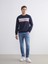 Yeni Sezon Bisiklet Yaka Uzun Kollu Baskılı Erkek Sweatshirt 2