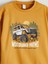 Yeni Sezon Bisiklet Yaka Baskılı Erkek Bebek Sweatshirt ve Eşofman Alt 2'li 3