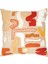 Corallo Krem 50X50 Desenli Keten Dekoratif Yastık 1