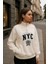 Önü Fermuarlı Nyc Baskılı Sweat 1