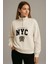 Önü Fermuarlı Nyc Baskılı Sweat 2
