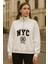 Önü Fermuarlı Nyc Baskılı Sweat 3