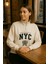 Önü Fermuarlı Nyc Baskılı Sweat 4