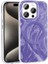 Apple iPhone 15 Pro Kılıf Magsafe Şarj Özellikli Fırça Boya Desenli N7TH Palet Kapak-Mor 3