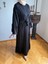 Siyah Fırfırlı Ikili Takım Abaya Takım 5038 5