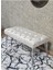 Krom Tel Ayaklı 90 cm Puf Bench - Puf - Bench - Kasalı Oturak - Oturak - Yatak Ucu Puf Krem Renk 90 x 40 Boyut/ebat 4