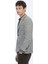 Haki Desenli Modern Fit Yün Karışımlı Örme Ceket 3