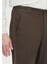 Haki Düz Dokuma Jogging Fit Casual Pamuk Karışımlı Pantolon 3