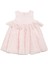 Pembe Tütülü Kolsuz Kız Bebek Elbise 1