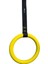 Kademeli Halatlı Barfiks Halkası Sarı Jimnastik Halkası Siyah Kayış (5 Kademeli) 1