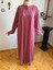 Pudra Gizli Patlı Biyeli Abaya Kol Ferace 5058 5