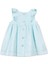Aqua Fırfırlı Kolsuz Kız Bebek Elbise 2