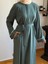 Mint Gizli Patlı Biyeli Abaya Kol Ferace 5058 1