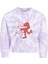Çok Renkli Batik Desenli Kız Çocuk Sweatshirt 1