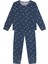 Lacivert Kutup Ayısı Desenli Uzun Kollu Unisex Çocuk Pijama Takımı 1