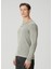 Memphis Gri Yakası Düğmeli Uzun Kollu T-Shirt 3