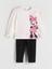 Yeni Sezon Minnie Mouse Baskılı Uzun Kollu Kız Bebek Bluz ve Tayt 1