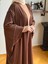 Acı Kahve Biyeli Abaya Takım 5081 4