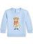 Mavi Ayıcık Baskılı Bebek Sweatshirt 1