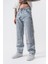 Erkek Parça Detaylı Baggy Jean A.mavi 5