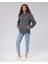 Mooncover Kadın Kapşonlu Kanguru Cepli Sweatshirt – Bordo 2