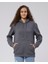 Mooncover Kadın Kapşonlu Kanguru Cepli Sweatshirt – Bordo 3