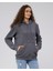Mooncover Kadın Kapşonlu Kanguru Cepli Sweatshirt – Bordo 6
