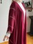 Bordo Biyeli Abaya Takım 5081 3