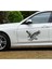 2 Adet Kartal Oto Sticker 20X15 cm Sağ ve Sol ( Siyah ) 2