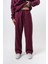 Erkek Respire Yazı Detaylı Basic Baggy Eşofman Altı Vişne 1