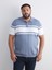 Yeni Sezon Polo Yaka Kısa Kollu Çizgili Erkek Triko Kazak 2