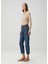 90S Pinch Mavi Crop Straight Jean Pantolon 1