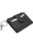 Hakiki Deri Anahtarlıklı ve Fermuarlı Bol Kart Bölmeli Unisex Kartlık - Siyah 2