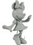 Small Minnie Welcome Granite Gri Heykel 3