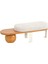 Cilia Meşe Metal Ahşap Bench 2