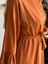 Kiremit Fırfırlı Ikili Takım Abaya Takım 5038 1
