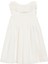 Ekru Kısa Kollu Kız Bebek Elbise 1