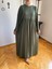 Haki Balon Kollu Oversize Elbise 5096 5