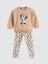 Yeni Sezon Minnie Mouse Baskılı Kız Bebek Sweatshirt ve Tayt 2'li 1