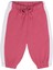 Kontrast Pembe Pamuklu Sweatshirt Pantolon Kız Bebek 2'li Set 3