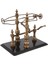 Mermer Tabanlı Bronz Şişe Standı 40 x 22 cm 1