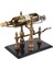 Mermer Tabanlı Bronz Şişe Standı 40 x 22 cm 2