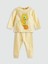 Yeni Sezon Bisiklet Yaka Tweety Baskılı Kız Bebek Pijama Takımı 1
