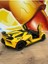 Lamborghini Aventador Svj Diecast Model Araba Sesli Işıklı Kapıları Açılır Lamborgihini Sarı Araba 5